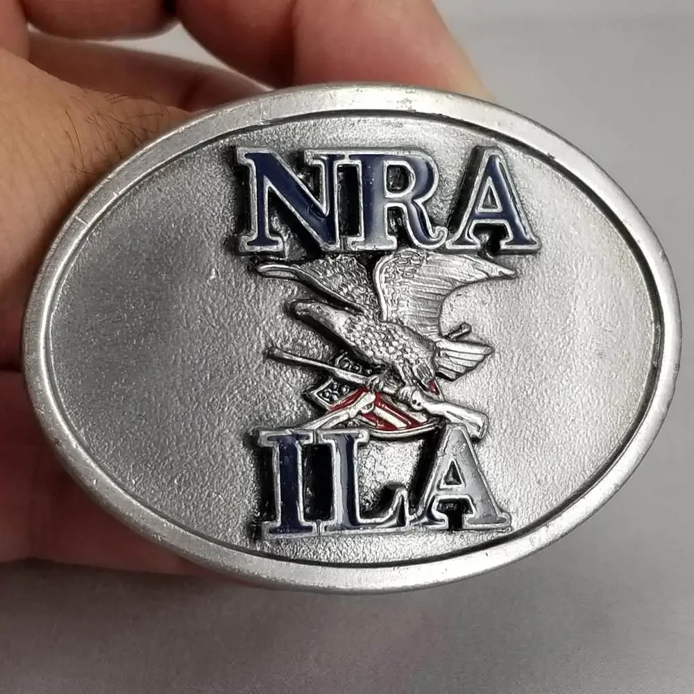 Belt Buckle Small Pewter NRA ILA Institute For Legislative‎ Action USA Made